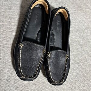 L.L. Bean Women's Black Leather Driving Moccasins Sz 6.5 M